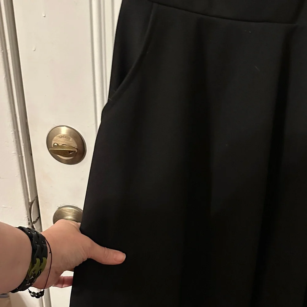 Black Sleeveless Dress with Silver Accents - Picture 7 of 7